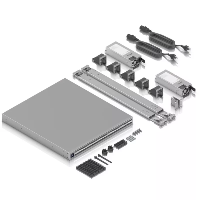 Ubiquiti ECS-AGGREGATION Enterprise Campus Aggregation 1,8 Tbps HIGH-DENSITY 100G/25G Layer 3 Etherlighting Aggregation Switch