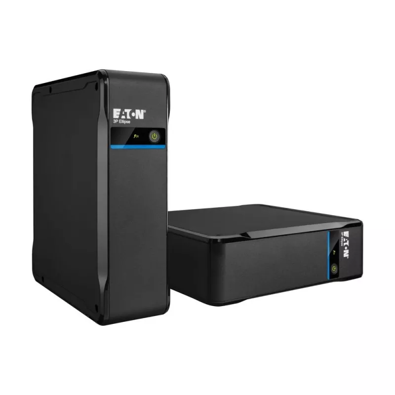 Sistema de alimentación ininterrumpida Eaton 3P Ellipse 0,7 kVA (420 W), Standby, 4 salidas AC, batería 7 Ah, torre, negro