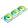 Caja PC PHANTEKS NV Series NV7 E-ATX, cristal templado, ARGB - Blanco y Ventiladores M25 Gen2 PWM D-RGB pack de 3 - Reverse Blade, 140 mm + Kit DRGB