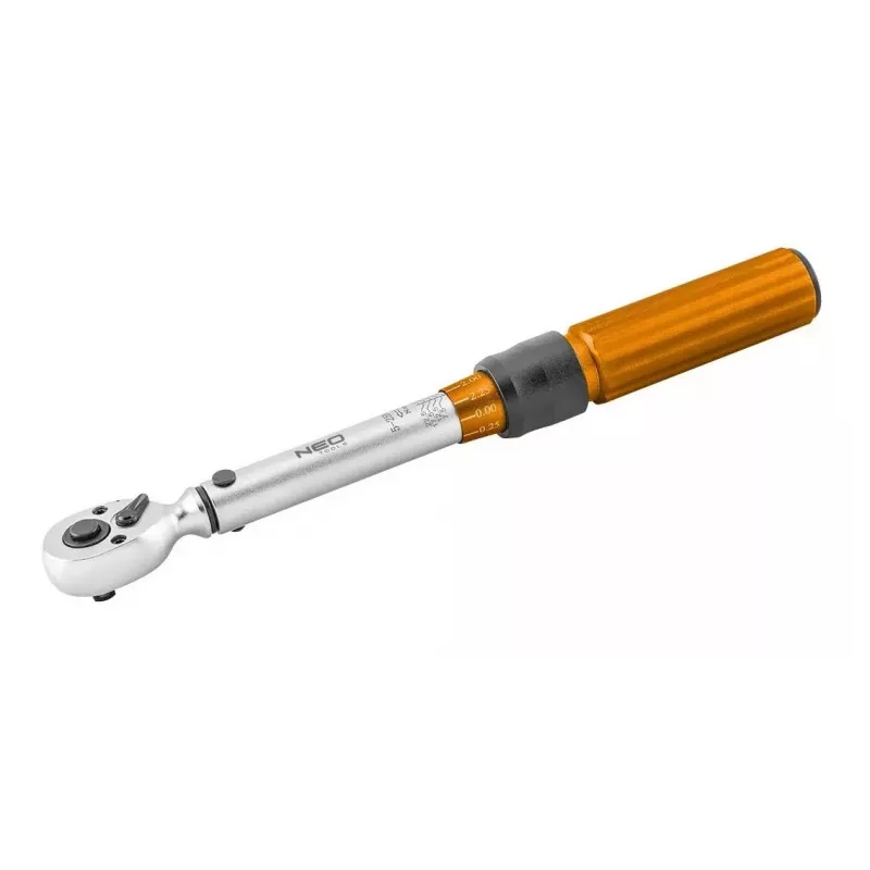 Neo Tools Llave dinamométrica bidireccional 1/4, 5-25NM, set de 21 piezas