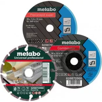 Set de discos de corte Metabo 626879000 — 3 uds., 76 mm de diámetro