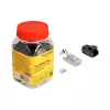 Conectores modulares RJ45 DeLOCK Cat.8.1 set de 25 uds. con alivio de tracción