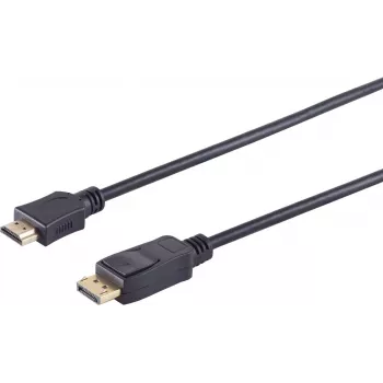 Cable DisplayPort a HDMI ShiverPeaks BS77495-2, 5 m, macho-macho, conectores con baño de oro