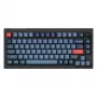 Teclado Keychron V1 Max universal USB RF Wireless Bluetooth Negro Gris 75% Mecánico