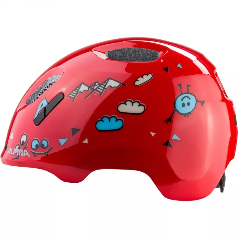 Casco de bicicleta ALPINA XIMO 2 RED SMILE GLOSS 49-54