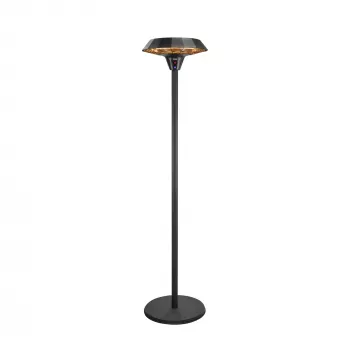 Estufa de pie eléctrica de infrarrojos TARGUS TB2068S-01, 2000 W, 3 niveles de potencia, IP45, para hasta 20 m²