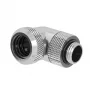Adaptador multi-link de compresión de 90° Barrow TWT90KND-K14 — rosca macho G1/4 a tubo rígido de 14 mm, giratorio, plateado