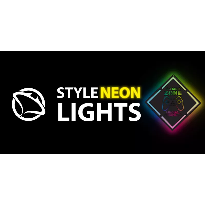 Letrero LED neón MANTA MASNL132RGB Style Neon Lights GAMER ZONE, decoración de pared con iluminación RGB