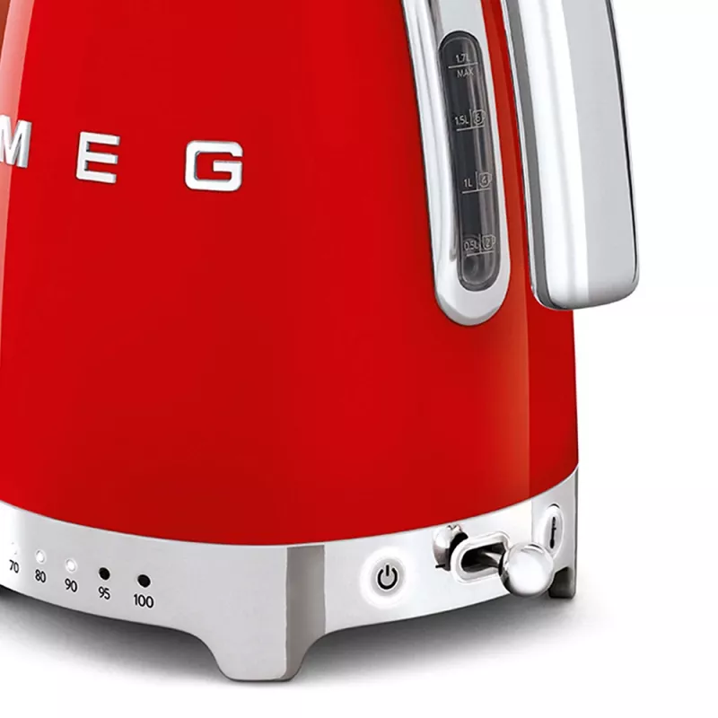 Hervidor de agua Smeg 1,7L 2400W Rojo