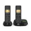 Teléfono inalámbrico analógico/DECT Gigaset PURE 100A Duo — 2 auriculares, manos libres, identificación de llamadas, pantalla de 1,5