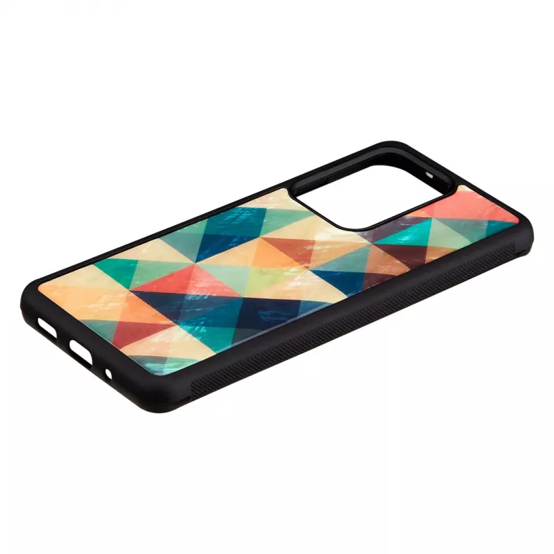 Funda protectora iKins para Samsung Galaxy S20 Ultra, Mosaik negro