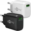Cargador rápido USB-A QC (18 W) (negro)