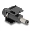 Módulo Keystone DeLOCK DC 5,5 x 2,5 mm conector hembra a DC 5,5 x 2,1 mm conector macho negro
