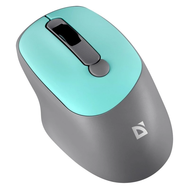 Defender Feam MM-296 52294 ratón inalámbrico, clic silencioso, óptico, 1600 DPI, USB, menta