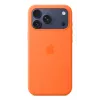 Funda de silicona Apple iPhone 17 Pro Max con MagSafe naranja
