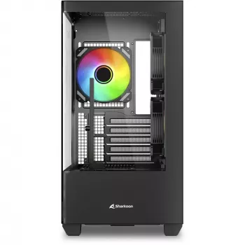 Caja para PC Sharkoon Elite Shark CM100 torre Micro-ATX, sin fuente de alimentación, negra