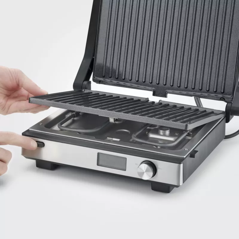 Parrilla de contacto Severin KG 2380 Negro Plata 2000W Acero inoxidable