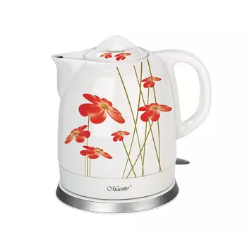 Hervidor Feel-Maestro MR-066-RED FLOWERS 1,5 L 1200 W rojo, blanco