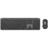 Logitech Signature Slim Combo MK950 - Conjunto de teclado y ratón - 100% - Tamaño completo - Inalámbrico - Bluetooth 5.1 LE - QWERTY - Español - Grafito (920-012486)