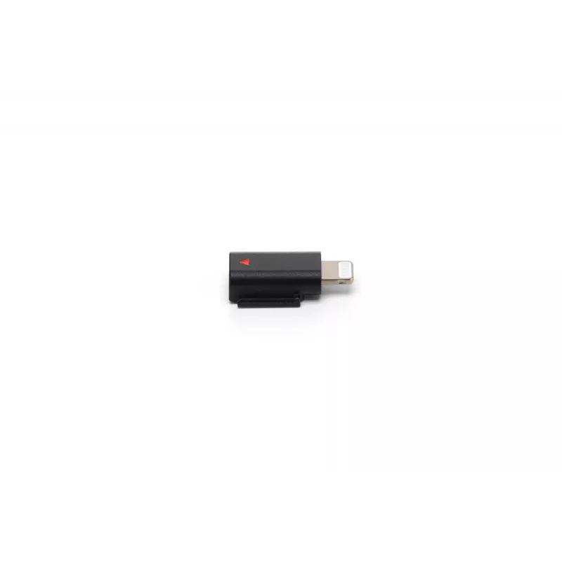 Adaptador de audio DJI Mic 3 Mobile Phone Adapter (Lightning) — conector Lightning, negro, para dispositivos móviles Apple