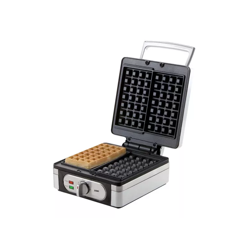 Gofrera Domo DO 9047 W 2 gofre(s) 1400 W plateado