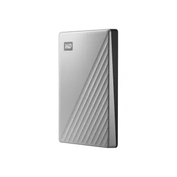 WD My Passport Ultra para Mac WDBKYJ0020BSL - Disco duro - cifrado - 2 TB - externo (portátil) - USB 3.0 (conector USB-C) - AES de 256 bits - Plata