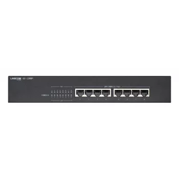 Lancom GS-1208P, no gestionado, Gigabit Ethernet (10/100/1000), Power over Ethernet (PoE), instalación en rack, 1U