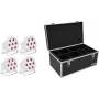 Foco de suelo LED EUROLITE SLS-7 HCL blanco 4x – focos blancos regulables para escenario/suelo, 4 LED