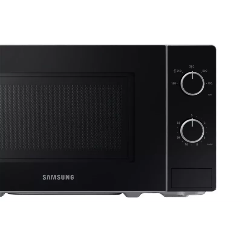 Microondas solo Samsung MS20A3010AH, encimera, capacidad 20 L, 700 W, mando giratorio, negro