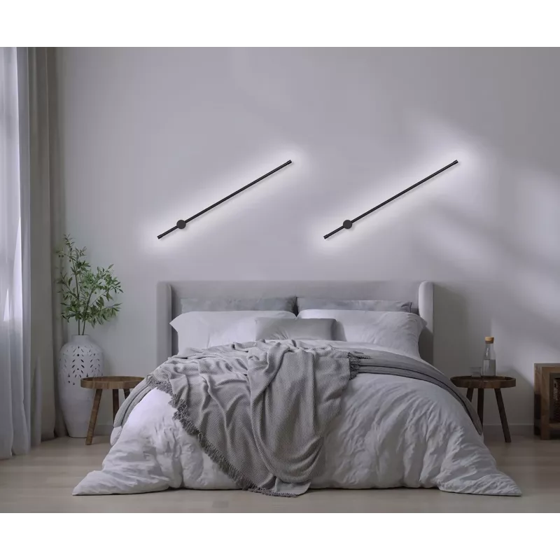 Activejet lámpara de pared LED AJE-HILTON negro NW