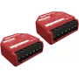 Interruptor inteligente Shelly SHELLY_1PM_GEN3_2ER — inalámbrico 110–240V, consumo 1,2W, máx. 240V, carcasa de plástico, 42×16×37 mm, pack de 2