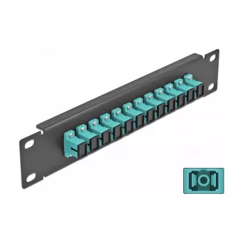 Panel de parcheo de fibra óptica DeLOCK 10