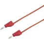 VOLTCRAFT Cable de prueba [conector macho 4 mm - conector macho 4 mm] 5 m rojo MSB-300 (MSB-300-5-Rot)