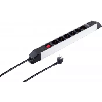Regleta de enchufes ShiverPeaks S/CONN 6 tomas con conexiones USB