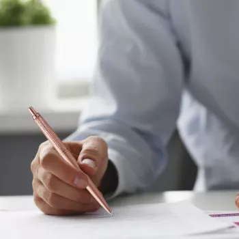 Bolígrafo con clip y mecanismo de pulsación Parker Jotter XL