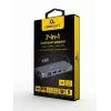 Dock/replicador de puertos para portátil Gembird A-CM-COMBO7-01 USB 3.2 Gen 1 (3.1 Gen 1) Type-A gris