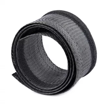 Funda de cables con cierre de velcro StarTech.com de 3 m - recortable - funda de cables de alta resistencia - 3 cm de diámetro - funda de malla - gestión de cables /