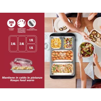 Placa de cocina Beper P101TEM002, 2 zonas de cocción, control táctil