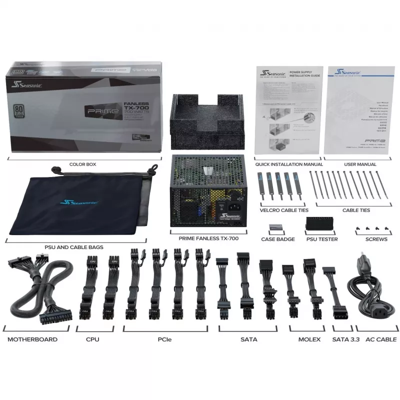Sea Sonic PRIME-TX-700 Product negro