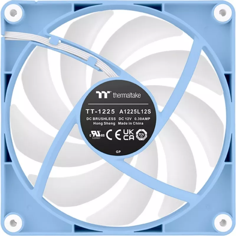 Ventilador de caja Thermaltake CT120 Reverse ARGB 120 mm, Hydrangea azul, pack de 2