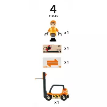 Set de vehículo de juguete y accesorios de vía Ravensburger BRIO 33573 — 4 piezas, multicolor, edad recomendada a partir de 0,3 años