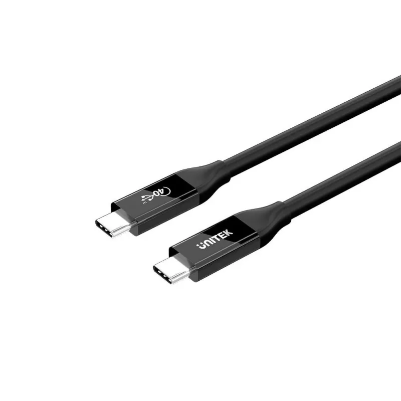 Cable USB-C Unitek C14100ABK01-2M – 2 m, 100 W Power Delivery, 40 Gbit/s datos