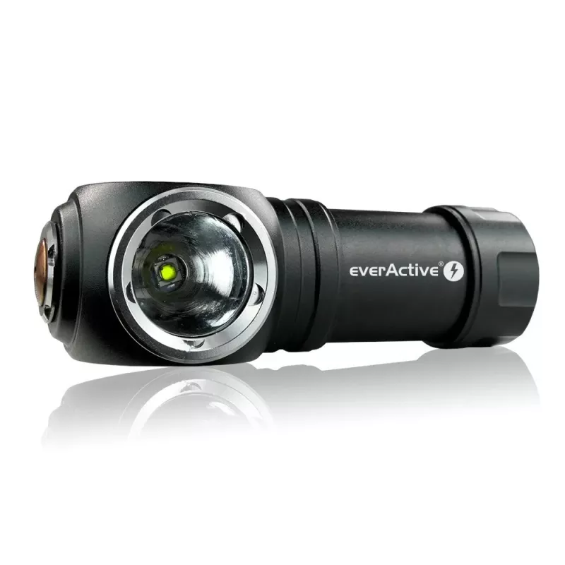 Linterna LED 3 modos de funcionamiento 10 W 500 lúmenes carcasa de aluminio recargable resistente al agua FL-55R Dripple - Everactive