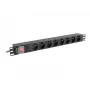 Regleta de enchufes Lanberg PDU-08E-0200-BK