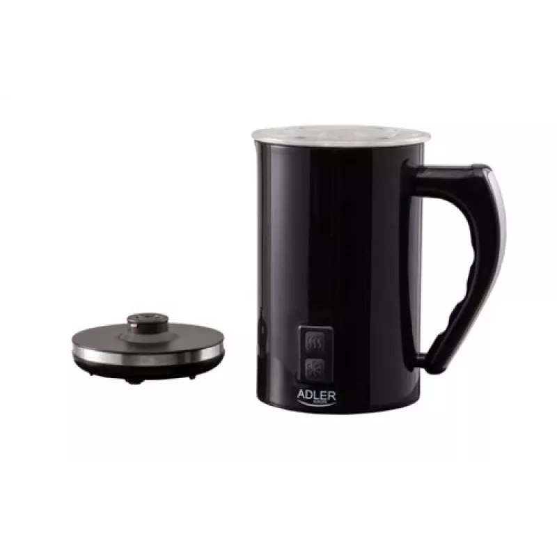 Espumador/calentador de leche automático Adler AD 4478 — recipiente de acero inoxidable, capacidad 240 ml, 500 W, caliente y frío