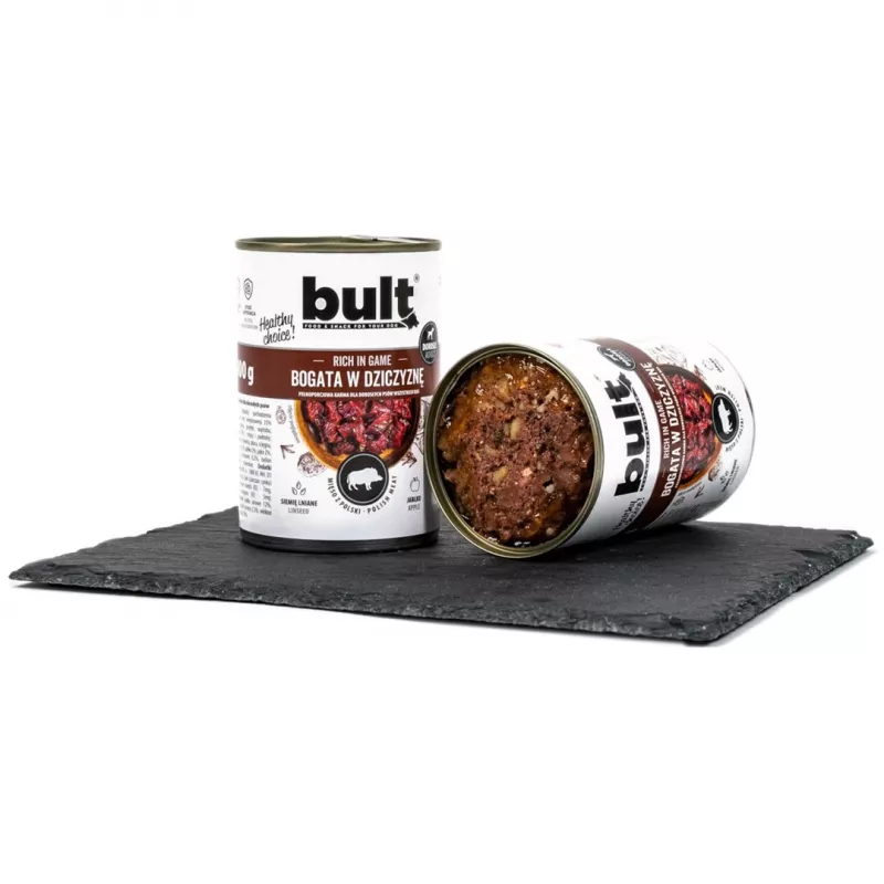 BULT rica en caza - comida húmeda para perros - 800 g