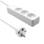 Regleta de enchufes ProXtend K3-K06W de 3 tomas, cable de 6 m, blanca — regleta ProXtend con tres tomas
