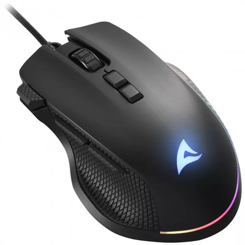 Ratón Sharkoon Shark Force 3 óptico 8 botones 12.800DPI negro