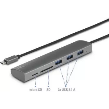 Renkforce RF-3374948 hub de interfaces USB 2.0 Type-C 5000 Mbit/s plata (RF-3374948)