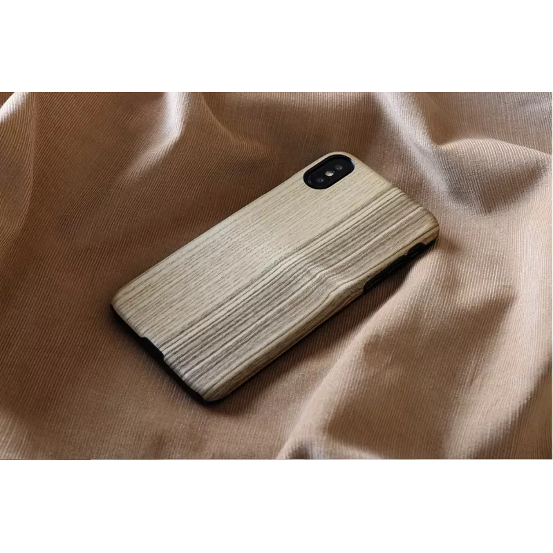 Funda para smartphone man and wood para iPhone X/XS — Vintage Olive negro